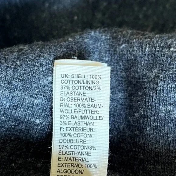 Adidas Reigning Champ Heathered Blue Long Sleeve Zip Up Hoodie Sweatshirt Large - Picture 8 of 12